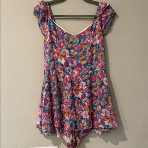 Sadie & Sage Colorful Floral Jumpsuit